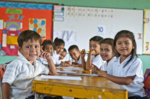 kindergarten students in Honduras