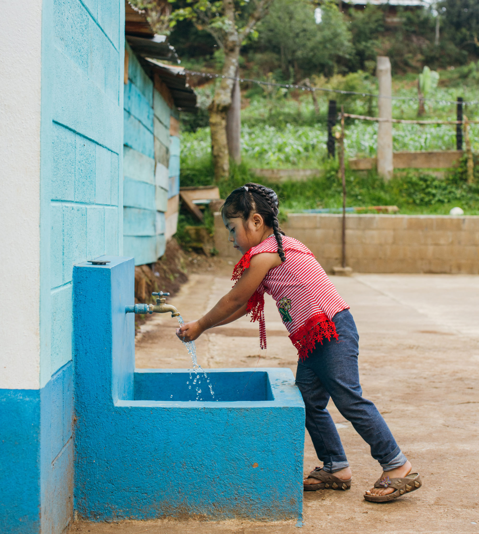 Guatemala02_SantaCruz_Lagunitas_20190626-511 little girl washing her hands | Water For People Events | Events & Tours | Water For People