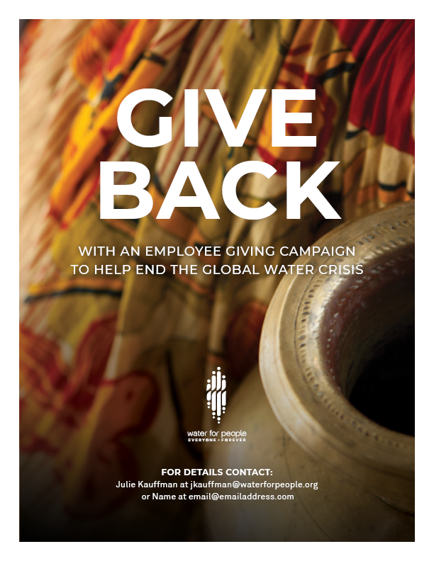 Plantilla de volante: donaciones en el lugar de trabajo Flyer Template - Workplace Giving