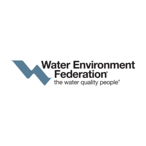 The logo of Water Environment Federation with text "Water Environment Federation: the water quality people"
