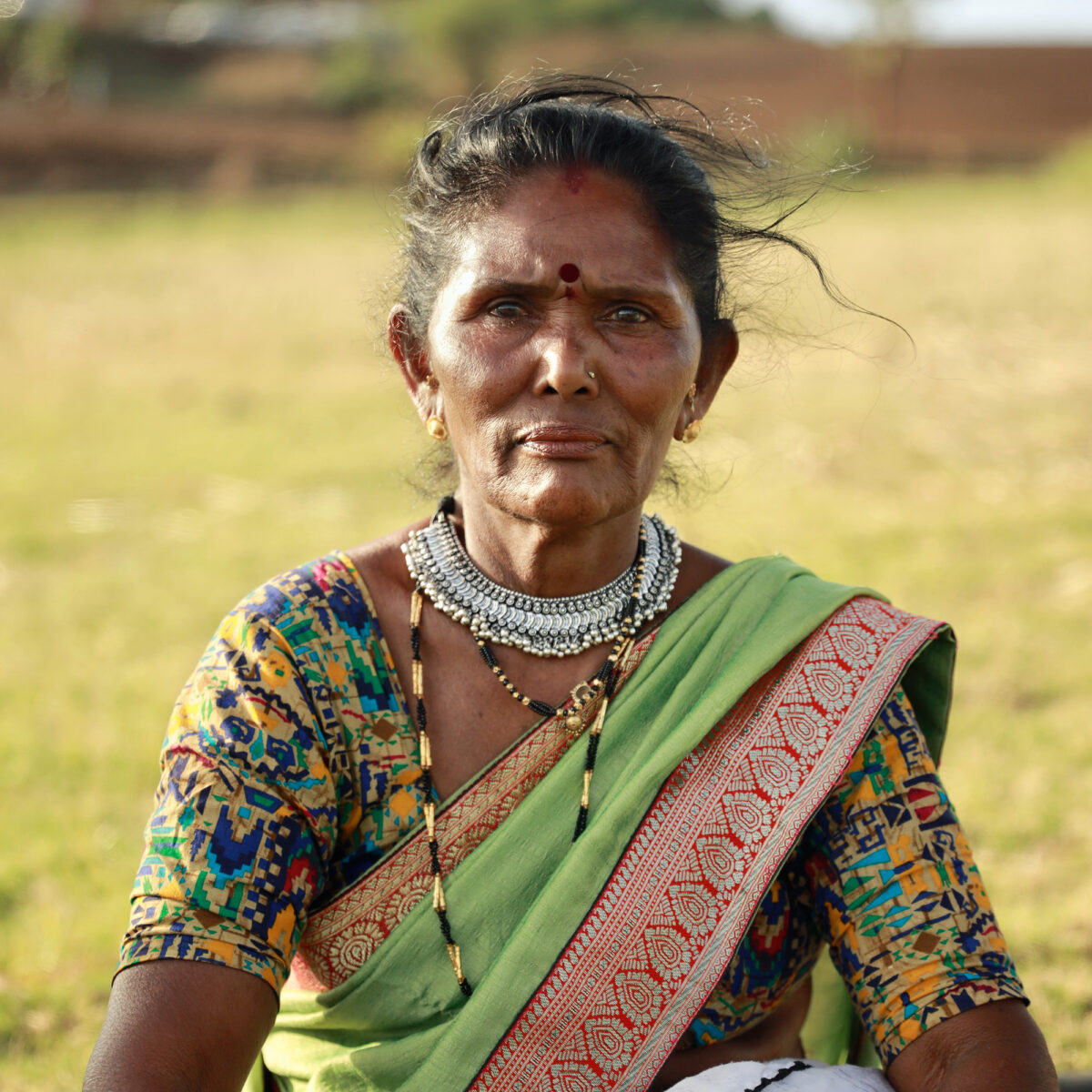 Varnmala, a community member of the Ekjira Village, joined Water For People's Runway for Water campaign to draw attention to water scarcity challenges in her area. 