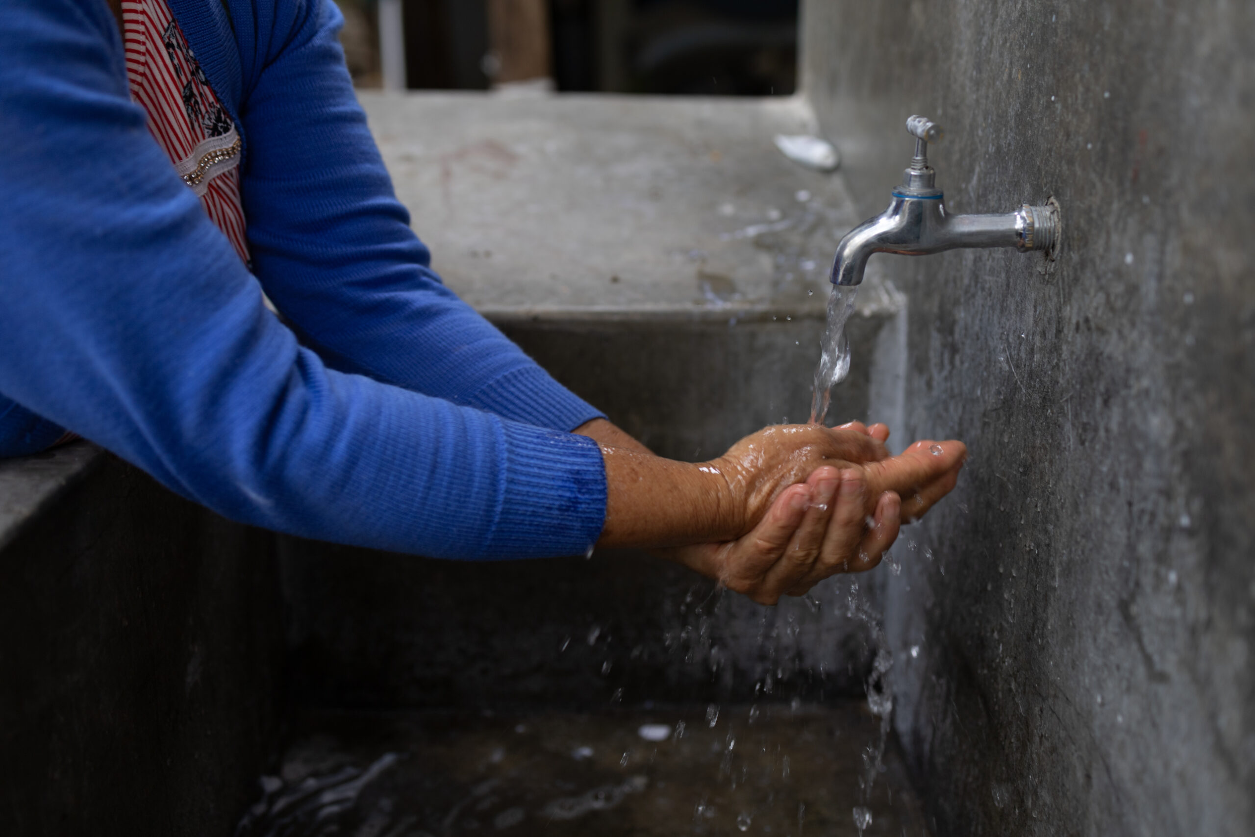 Fabiola handwashing