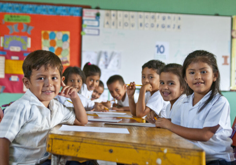 kindergarten students in Honduras